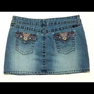 Angels jean mini skirt